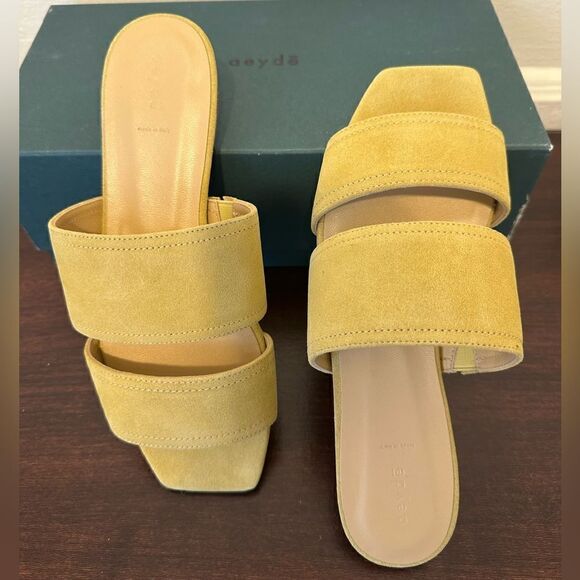 Aeyde mattea all leather slide slip-on sandal size 6, new - Picture 9 of 11